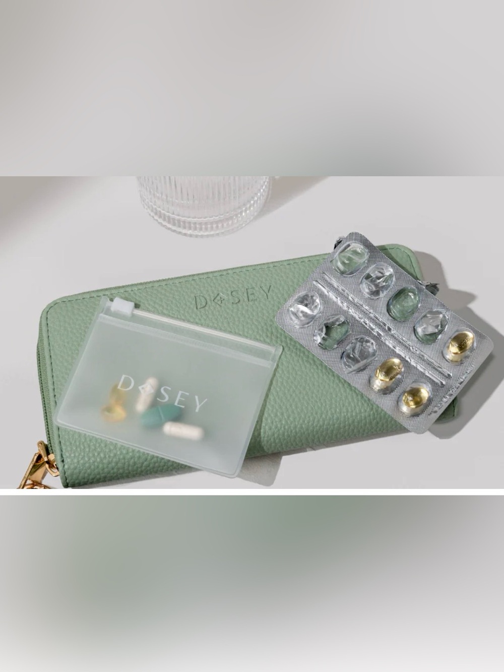 Dosey Sage Green Wellness Wallet NWT